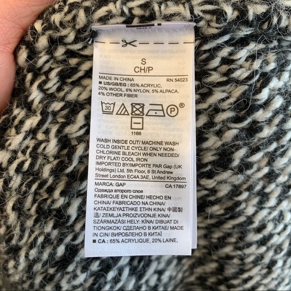 Gap Chunky Shawl Collar Cardigan Sweater - Picture 7 of 9